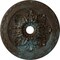 Ekena Millwork Bordeaux Deluxe Ceiling Medallion (Canopies up to 4"), 23 5/8"OD x 3"ID x 2"P, Bronze Blue Patina CM23BOBBS - alternate 1